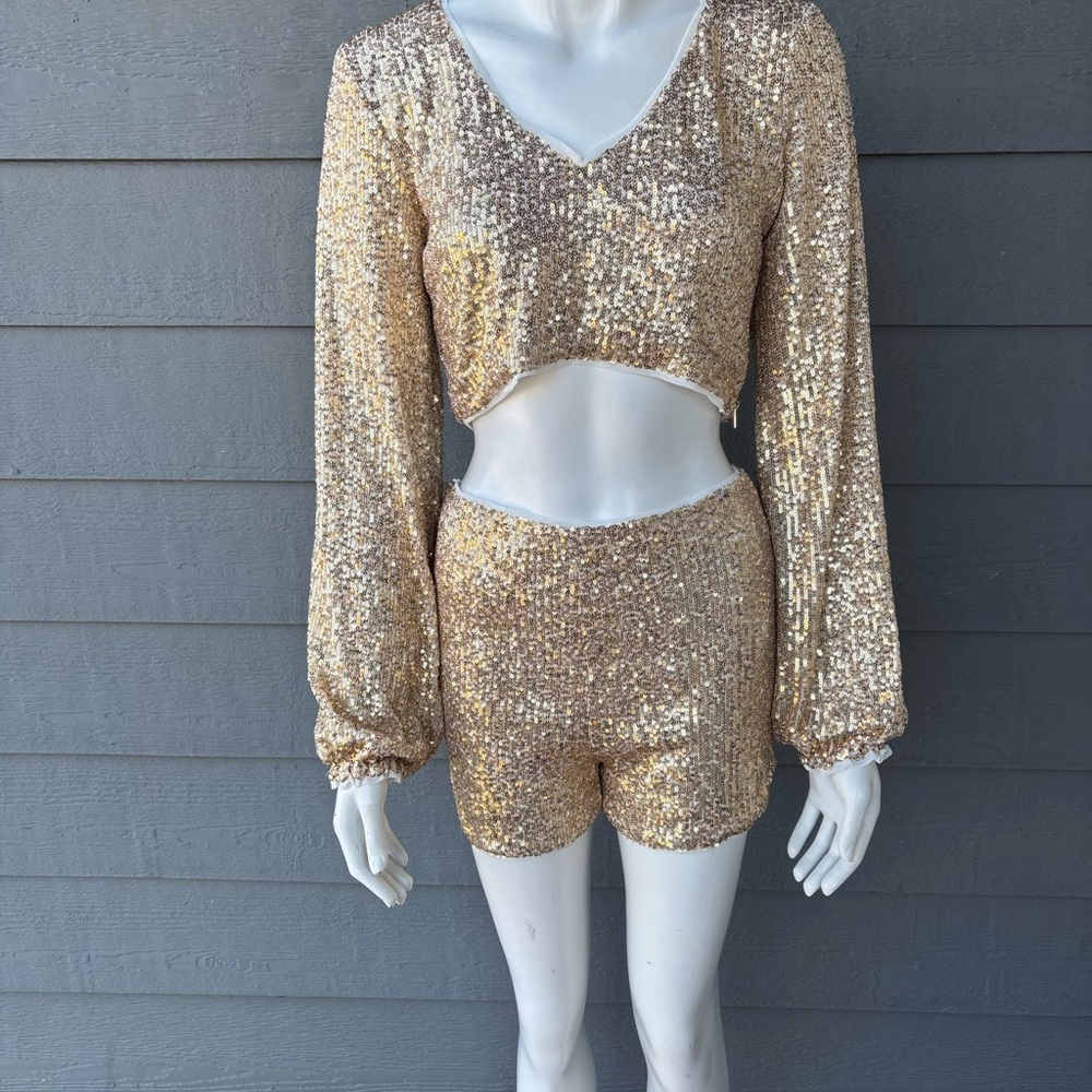 Hera Collection Gold Sequin Ensemble